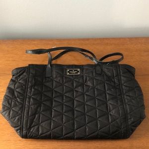 Black Kate Spade Quilted Tote